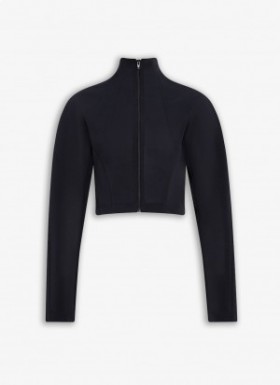  Alaia Highneck Cropped Jackets Women Black Hrvatska