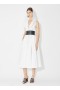  Alaia Poplin Hood Dress Dam Vit Sverige