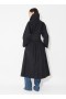  Alaia Cotton Belted Trench Coats Dam Svart Sverige