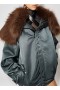  Alaia Nylon Maxi Bomber Coats Dam Grön Sverige