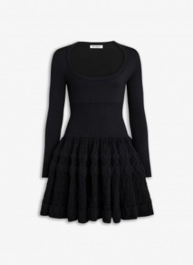  Alaia Crinoline Dress Dam Svart Sverige