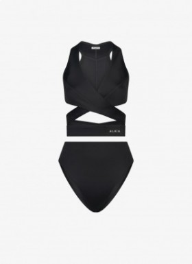  Alaia Jersey Bikini Mayo Kadın Siyah Türkiye