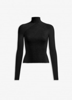  Alaia Rib Knit Jumper Kazak Kadın Siyah Türkiye