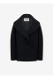  Abrigos tipo cabaña de lana redondos Alaia para mujer, color negro, España