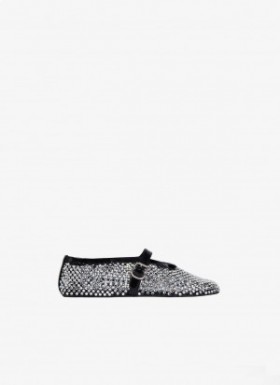  Alaia Fishnet And Strass Ballet Ballerina Women Black المملكة العربية السع