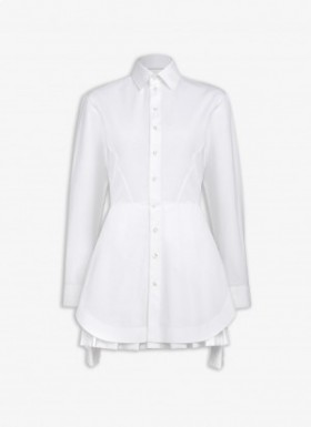  Alaia Poplin Shirt Dress Women White Česká