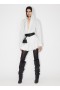  Alaia Hooded Poplin Body Shirt Damer Hvid Danmark