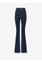  Alaia Long Bootcut Denim Bukser Dame Blå Danmark