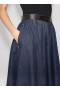  Alaia Denim Midi Nederdele Damer Blå Danmark