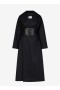  Alaia Bomuld Bælte Trench Coats Dame Sort Danmark