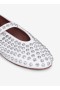  Alaia Strass Lamsvel Ballet Ballerina Dames Wit Nederland