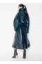  Alaia Mirror Wool Trenchcoats Dames Blauw Nederland