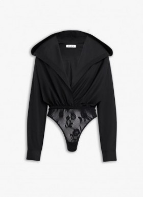  Alaia Hood Body Shirt Bodys Vrouwen Zwart Nederland
