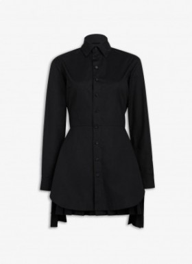  Robe chemise en popeline Alaia Femme Noir France
