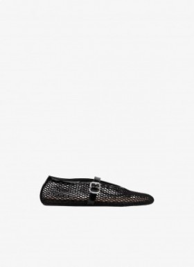  Ballerine Ballet Résille Alaia Femme Noir France