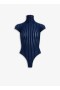  Alaia Sheer Stripes Body Bodys Damen Blau Deutschland