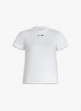  Alaia Fitted T-Shirt Alaïa Oberteile Damen Weiß Deutschland