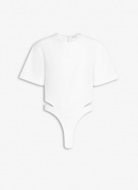 Alaia Poplin Body T-Shirt Oberteile Damen Weiß Deutschland
