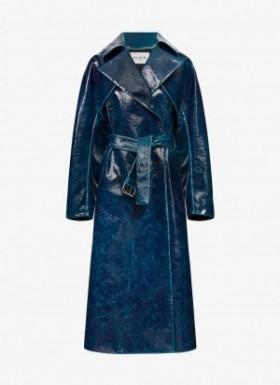  Alaia Mirror Wool Trenchcoats Damen Blau Deutschland