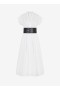 Alaia Broderie Anglaise Belted Dress Women White Ελλάδα