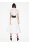 Alaia Broderie Anglaise Belted Dress Women White Ελλάδα