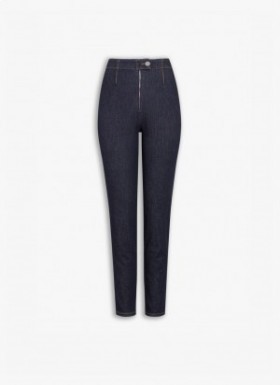  Alaia Legging Pants Women Blue Ελλάδα