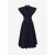  Alaia Belted Midi Japanese Poplin Dress Women Navy Ελλάδα
